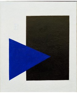 Kasimir Malewitsch, Suprematismus (Schwarzes Rechteck, blaues Dreieck)