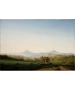 Caspar David Friedrich, Böhmische Landschaft mit dem Milleschauer