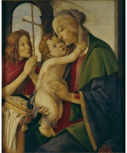 Sandro Botticelli, Maria mit Kind und dem Johannesknaben