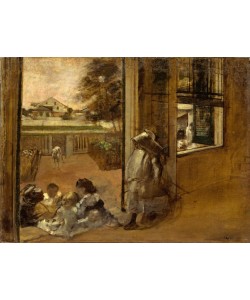 Edgar Degas, Cour d’une maison (Nouvelle-Orléans)