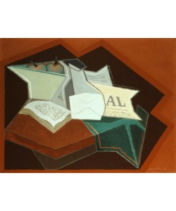 Juan Gris, Compotier, carafe et livre ouvert