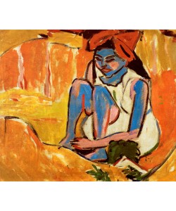 Ernst Ludwig Kirchner, Das blaue Mädchen in der Sonne