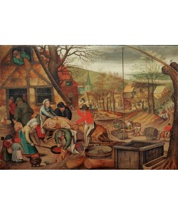 Pieter Brueghel der Jüngere, Schweineschlachten