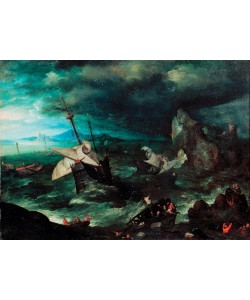 Jan Brueghel der Ältere, Seesturm mit Schiffbrüchigen