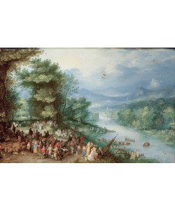 Jan Brueghel der Ältere, Landschaft mit dem jungen Tobias