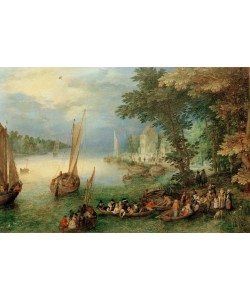 Jan Brueghel der Ältere, Flußlandschaft