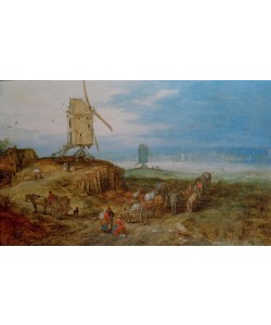 Jan Brueghel der Ältere, Landschaft mit Mühlen