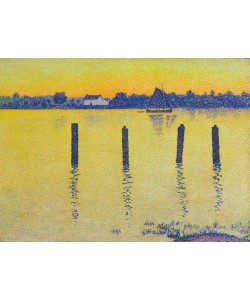 Theo van Rysselberghe, Segelboot auf der Schelde 