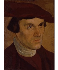 Lucas Cranach der Ältere, Bildnis eines Mannes mit rotem Barett
