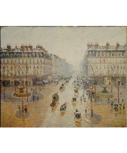 Camille Pissarro, Avenue de l’Opéra. Effet de neige. Matin