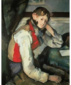 Paul Cézanne, Junger Mann mit roter Weste
