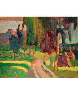 Wassily Kandinsky, Sommerlandschaft bei Sonnenuntergang
