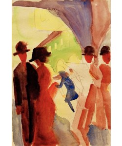 August Macke, Unter den Lauben in Thun I