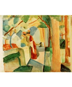 August Macke, Auf dem Friedhof von Thun