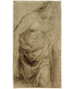 Peter Paul Rubens, Studie einer stehenden Frau, nach rechts gewandt