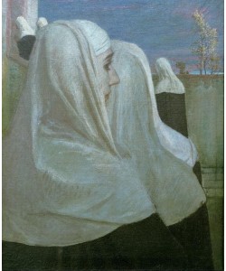 Arnold Böcklin, Nonnen beim Kirchgang