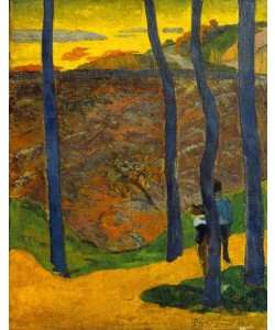 Paul Gauguin, Les arbres bleus