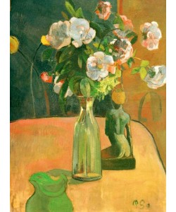 Paul Gauguin, Rosen und Statuette