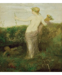 Arnold Böcklin, Wassernymphe mit Füllhorn