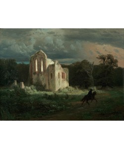 Arnold Böcklin, Mondscheinlandschaft mit Ruine