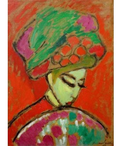 Alexej von Jawlensky, Mädchen mit Blumenhut