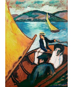 August Macke, Segelboot, Tegernsee