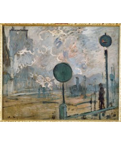 Claude Monet, La Gare Saint-Lazare à l’exterieure (le signal)