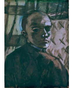 Max Beckmann, Selbstbildnis mit grünem Vorhang