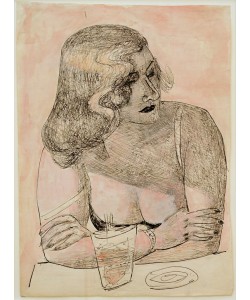 Max Beckmann, Junge Frau mit Glas