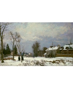 Camille Pissarro, Straße v. Versailles nach Saint-Germain im Schnee