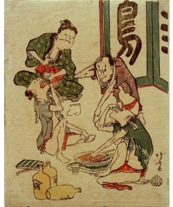 Katsushika Hokusai, Trinkgelage