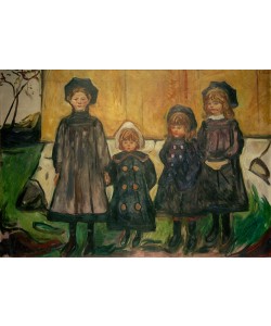 Edvard Munch, Vier Mädchen in Asgardstrand (Die vier Schwestern Bugge)