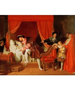 JEAN-AUGUSTE-DOMINIQUE INGRES, François Ier reçoit les derniers soupirs de Léonard de Vinc
