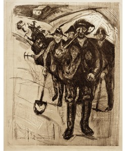 Edvard Munch, Arbeiter im Schnee