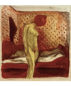 Edvard Munch, Weinende junge Frau am Bett