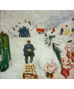 Edvard Munch, Mann mit Schlitten