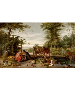 Jan BRUEGHEL DER Jüngere, Vertumnus und Pomona