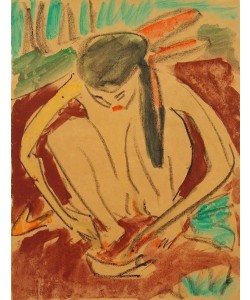 Ernst Ludwig Kirchner, Kauerndes Mädchen