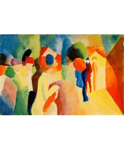 August Macke, Mit gelber Jacke