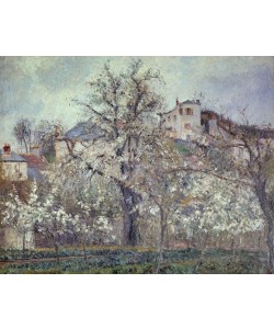 Camille Pissarro, The Vegetable Garden with Trees in Blossom, Spring, Pontoise – 1877