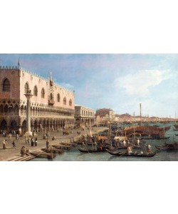 Giovanni Antonio Canaletto, Venetian View of the Grand Canal with the Royal Palace...
