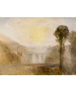 JOSEPH MALLORD WILLIAM TURNER, Brücke und Turm