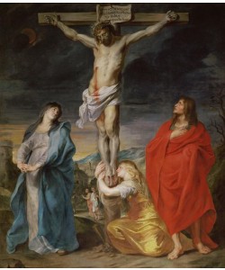Anthonis van Dyck, Christus am Kreuz mit Maria, Johannes und Maria Magdalena