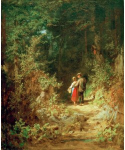 Carl Spitzweg, Liebespaar im Walde