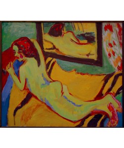 Ernst Ludwig Kirchner, Liegender Akt vor Spiegel