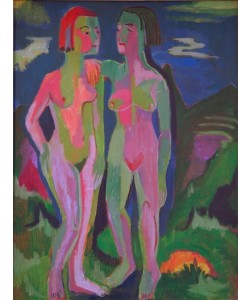Ernst Ludwig Kirchner, Zwei weibliche Akte in Landschaft