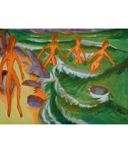 Ernst Ludwig Kirchner, Badende am Strand (Fehmarn)