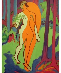 Ernst Ludwig Kirchner, Akt in Orange und Gelb
