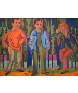Ernst Ludwig Kirchner, Drei Künstler: Hermann Scherer, Kirchner, Paul Camenisch