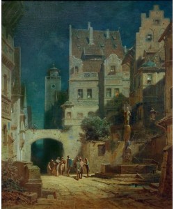 Carl Spitzweg, Ständchen im Mondschein